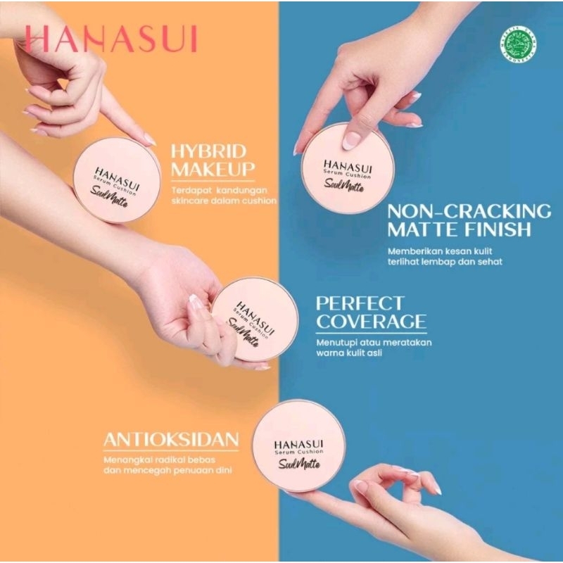 Hanasui Serum Cushion Soulmatte Foundation Soulmate