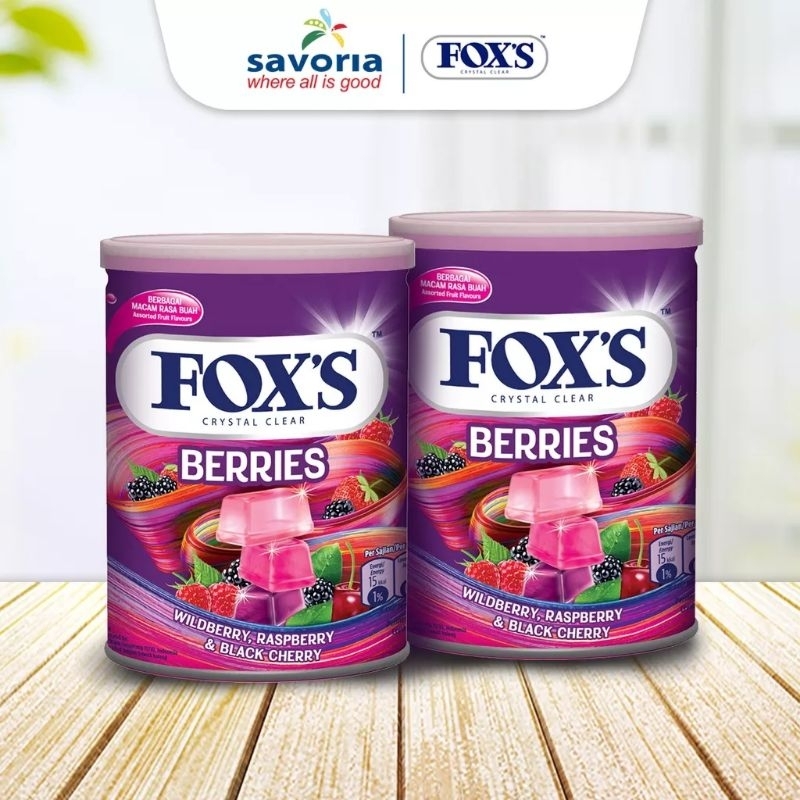 

79 - Permen FOX'S Berries Tin - permen rasa berry kaleng 180g