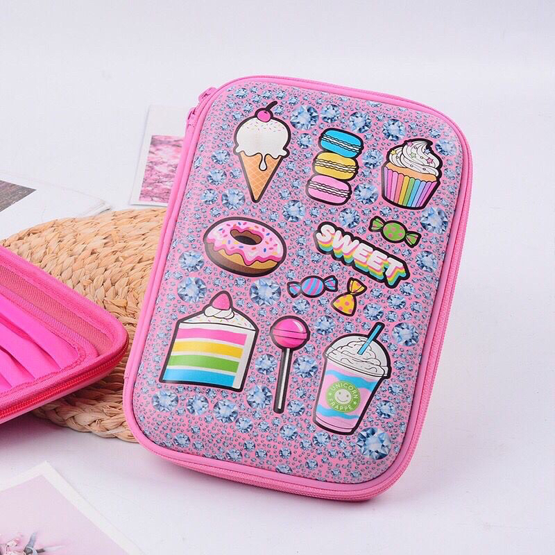 Kotak Pensil 3D Pencil Case MIRIP SMIGGLE Lookalike KB PG TK SD HardTop Organizer Lucu Tepak Alat Tulis