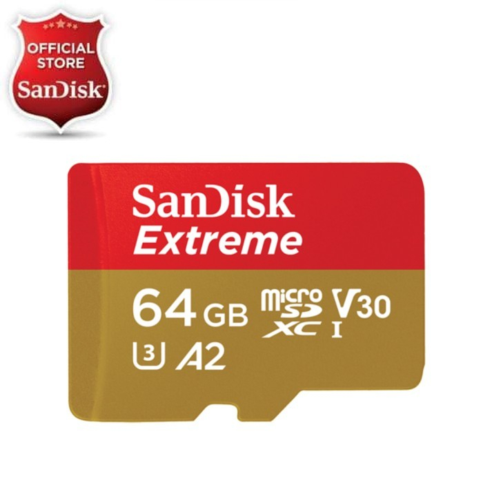 Sandisk Extreme 64GB A2 160MB/s MicroSD Card for Mobile Gaming