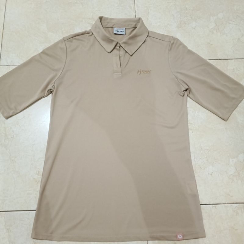 kaos polo marmot coklat