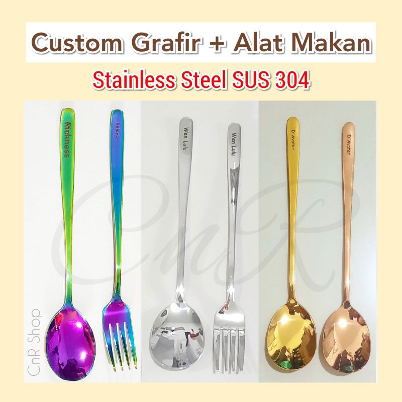 sendok korea garpu sujeo custom nama