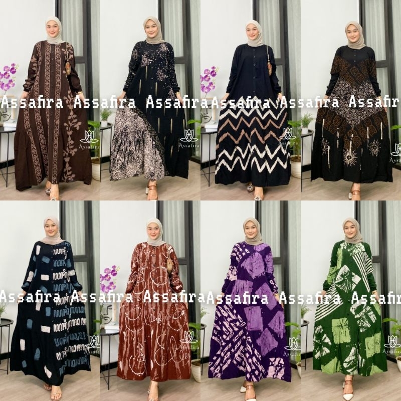 GAMIS TWILL RAYON KANCING FULL BUSUI FLOY LD 110 KAIN ADEM TEBAL TERBARU KEKINIAN DAN TERLARIS//HOME DRESS DAILY//GAMIS CANDIMEKAR MALAMAN ASLI PEKALONGAN