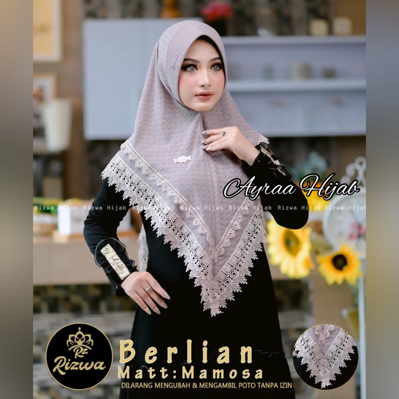 Ayraa Hijab❣️ Jilbab Instan Berlian Jersey Mamosa Original Rizwa Hijab