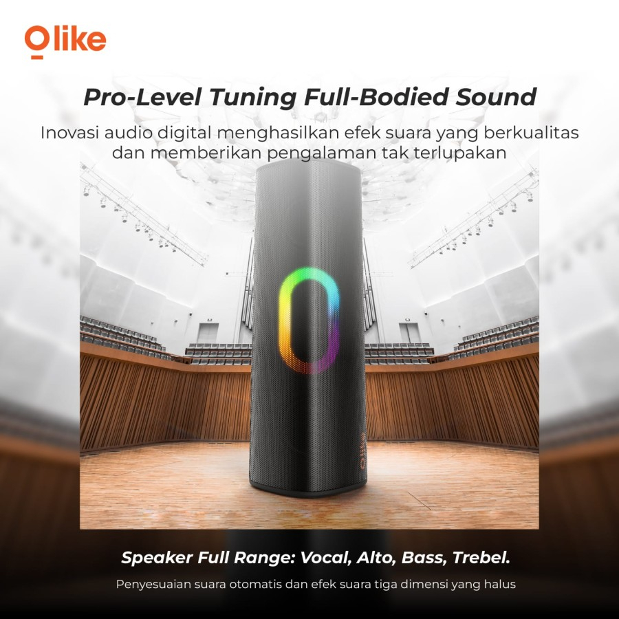 Speaker Olike SV1 TWS Beatz BT Bluetooth True Wireless LED Portable