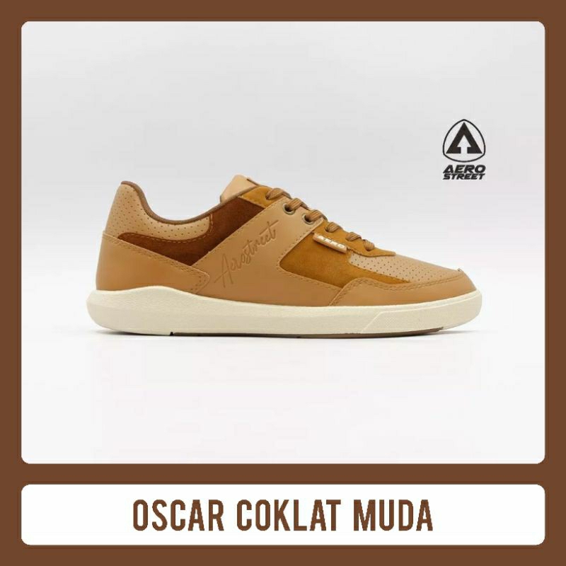Aerostreet Oscar Coklat Muda size 41 - New
