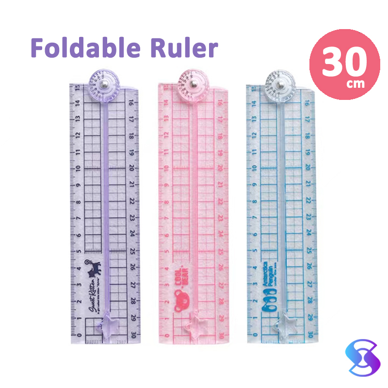 

Foldable Ruler / Penggaris Transparan 30cm Dapat Dilipat Tidak Mudah Patah-Suning Mall