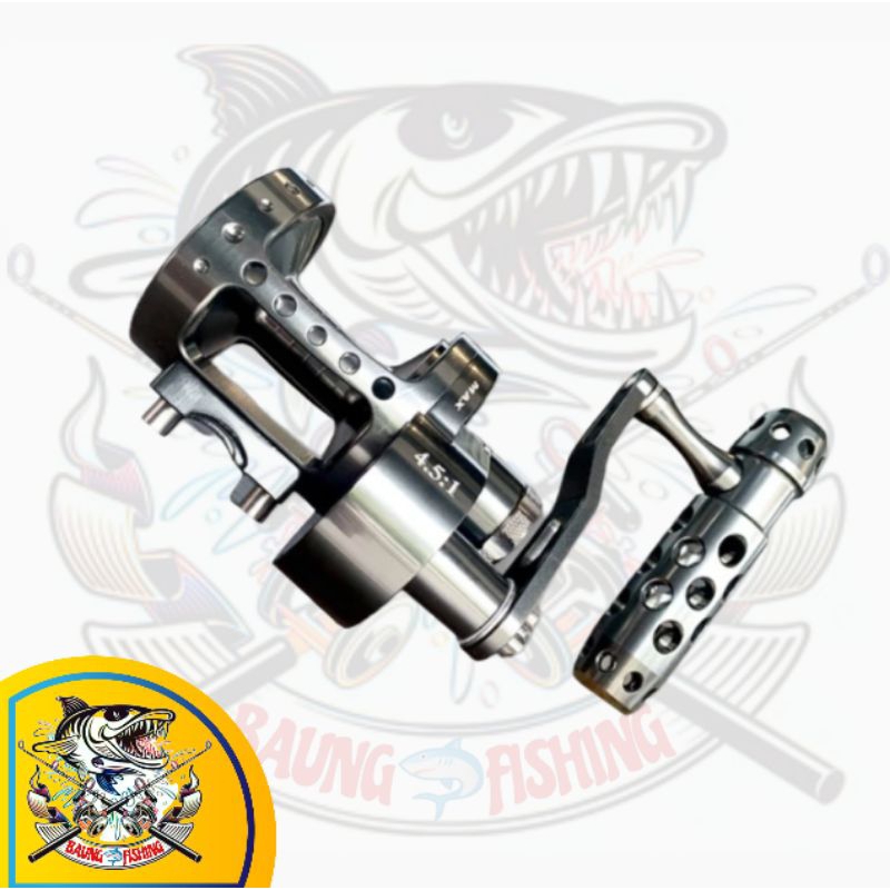 reel oh versus go strike monster jig 300L handle kiri