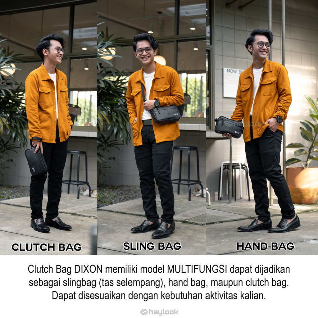 Clutch Sling Bag Handbag Waterproof Tas Tangan Pria Wanita Multifungsi Anti Air Anti Sobek