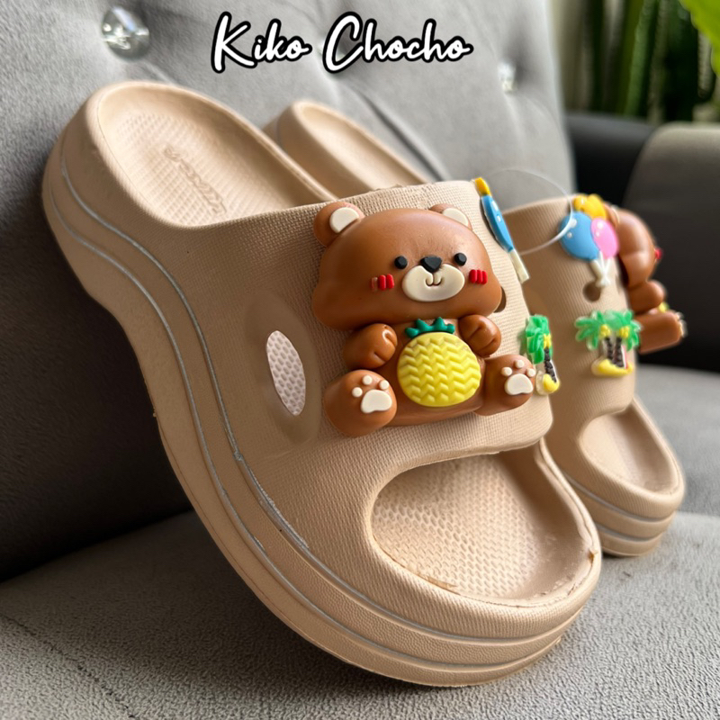 SANDAL WEDGES ANAK EVA JELLY MOTIF KIKO