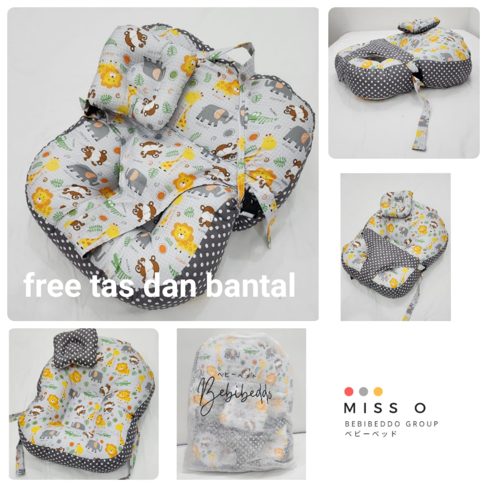 [FREE PACKING TAS SERUT] Sofa Bayi  Duduk Jumbo Multifungsi Kasur bayi Dengan Gesper Sabuk Pengaman Free Bantal Peyang Baby / Kasur Bayi