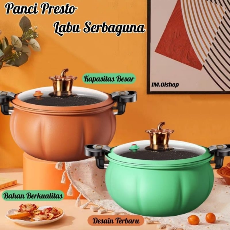 Panci Presto Teflon Pressure Cooker Pot Anti Lengket Panci Presto 8 Liter⭐IM⭐