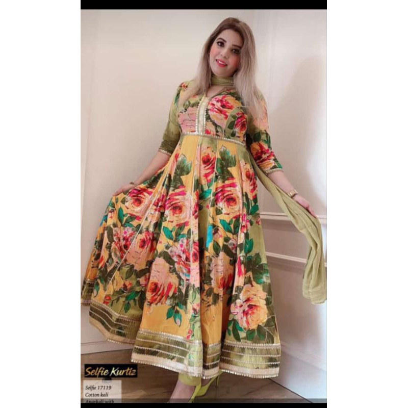 Gamis Hindi Katun Payet Premium