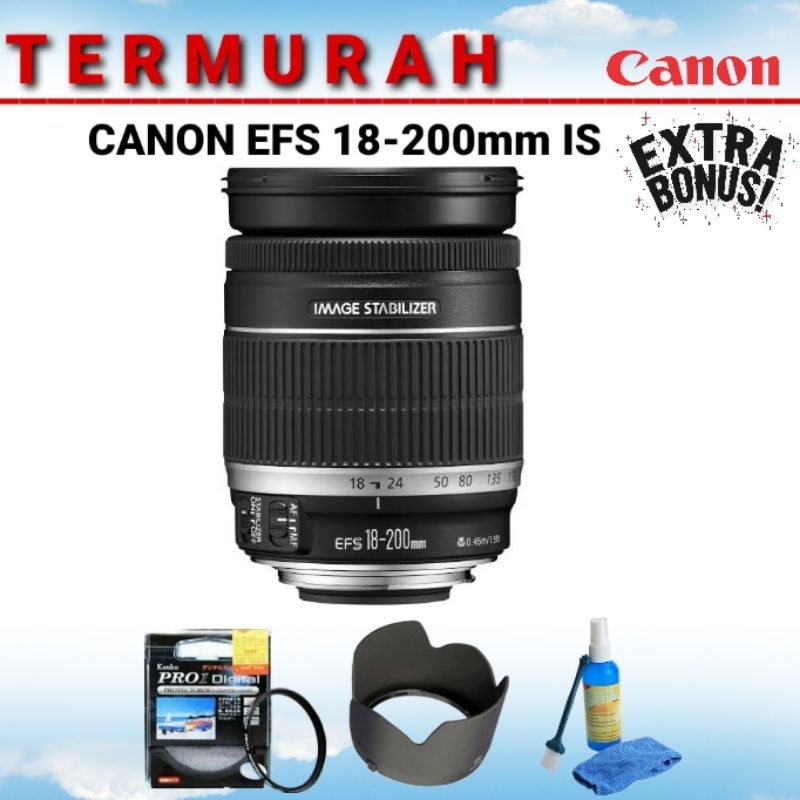 LENSA KIT CANON 18-200MM IS (ORIGINAL PRODUK) BERGARANSI 1 TAHUN / 100% BARU