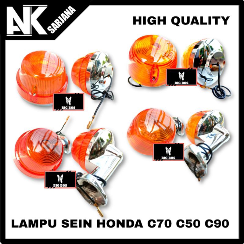 LAMPU SEIN SEN DEPAN BELAKANG HONDA C70 C50 C90 MODEL ORIGINAL