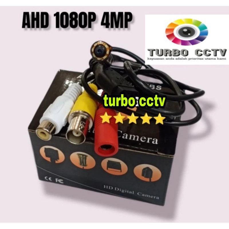 Kamera Cctv 4MP AHD Pinhole Mini Tersembunyi Spy Camera 4 MP TURBO HD