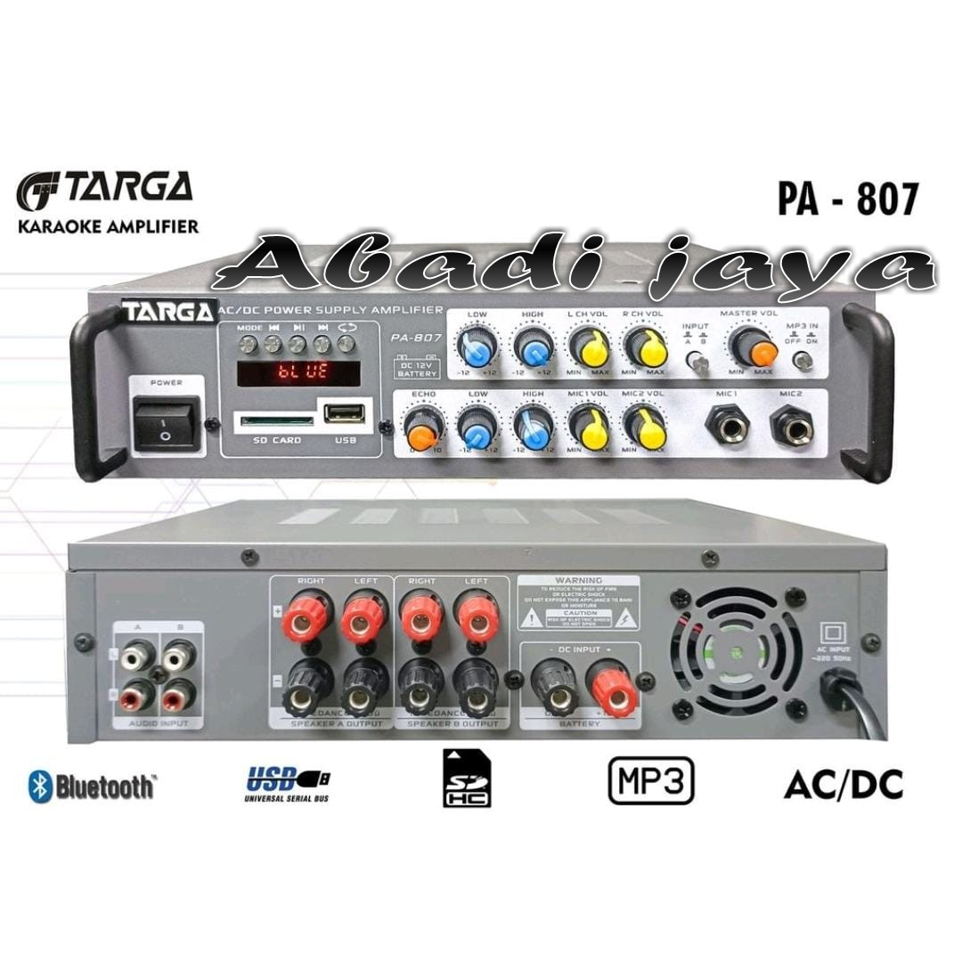 amplifier targa pa807 ampli targa pa 807 original