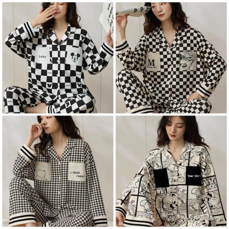 Piyama wanita import fashion wanita baju tidur wanita C07-A2