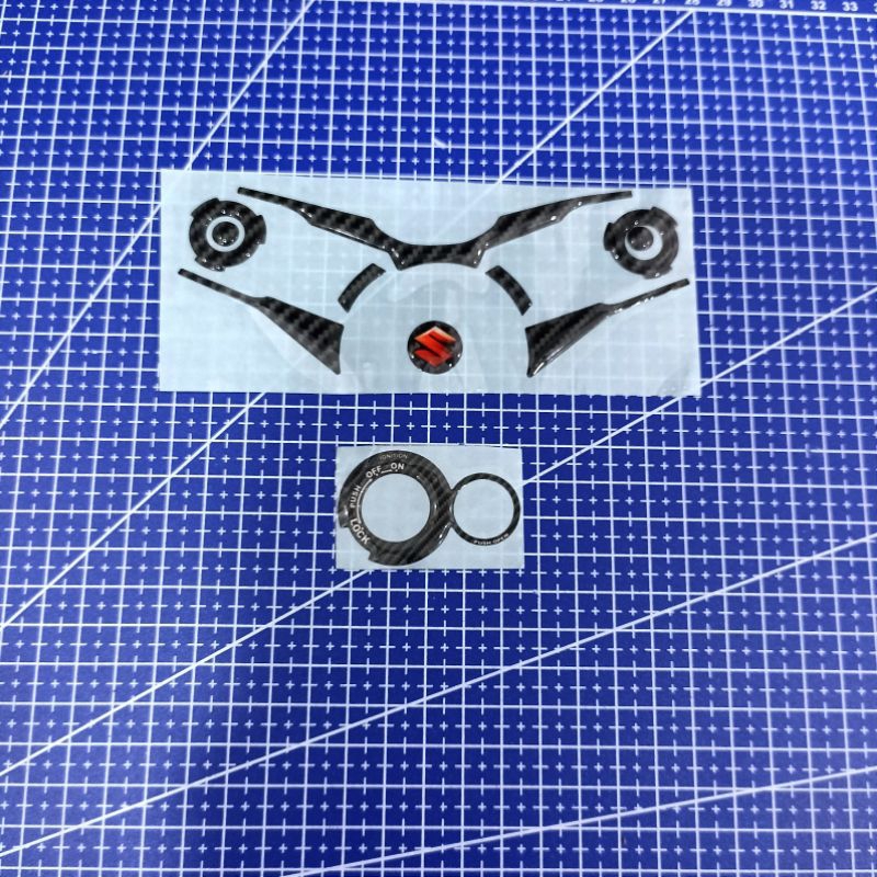 stiker timbul satria injeksi tahun 2016 ke atas emblem timbul suzuki satria fi / emblem kunci satria