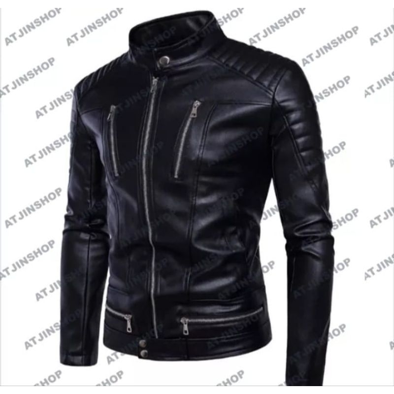 Jaket Kulit Motor Pria Model New Racing Terbaru