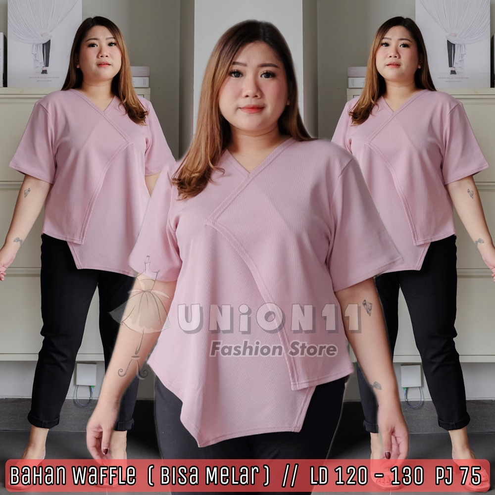 UNION11 - ATASAN JUMBO WANITA LD 120 / BAJU JUMBO WANITA / BAJU KERJA WANITA BIGSIZE / BLOUSE JUMBO WANITA / ATASAN JUMBO XXXL WANITA LINZ