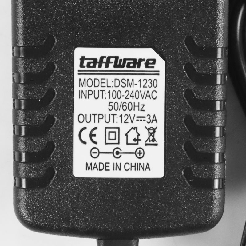 Power Adaptor 12V 3A DC- DSM-1230 - Black