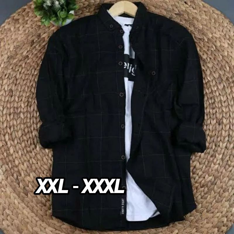 KEMEJA FLANEL JUMBO OVERSIZE XXL + XXXL +XXXXL KEMEJA 2XL 3XL 4XL KEMEJA JUMBO KEMEJA FLANEL OVERSIZE