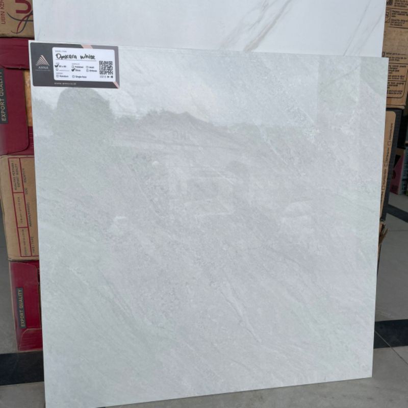 granit lantai arna omkara white 60x60 Glazed polish