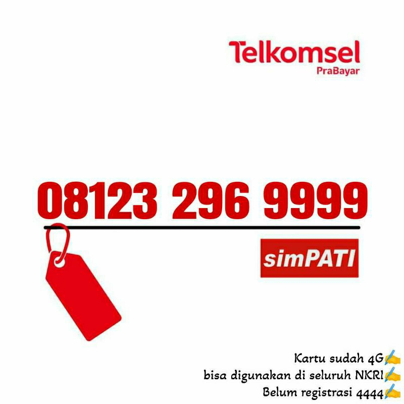 nomor cantik telkomsel kartu simpati 9999