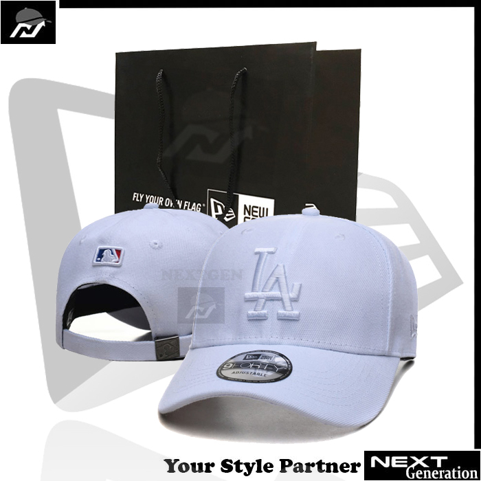 Topi LA Dodgers Putih Full White Premium Import/Topi Baseball Premium Import/Topi Import