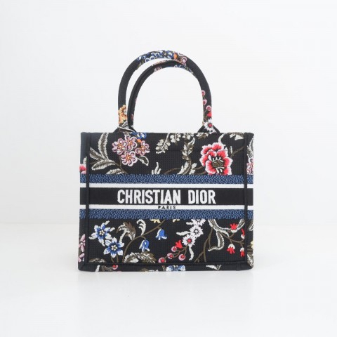TAS WANITA MINI BOOK TOTE PETITES FLEURS EMBROIDERY