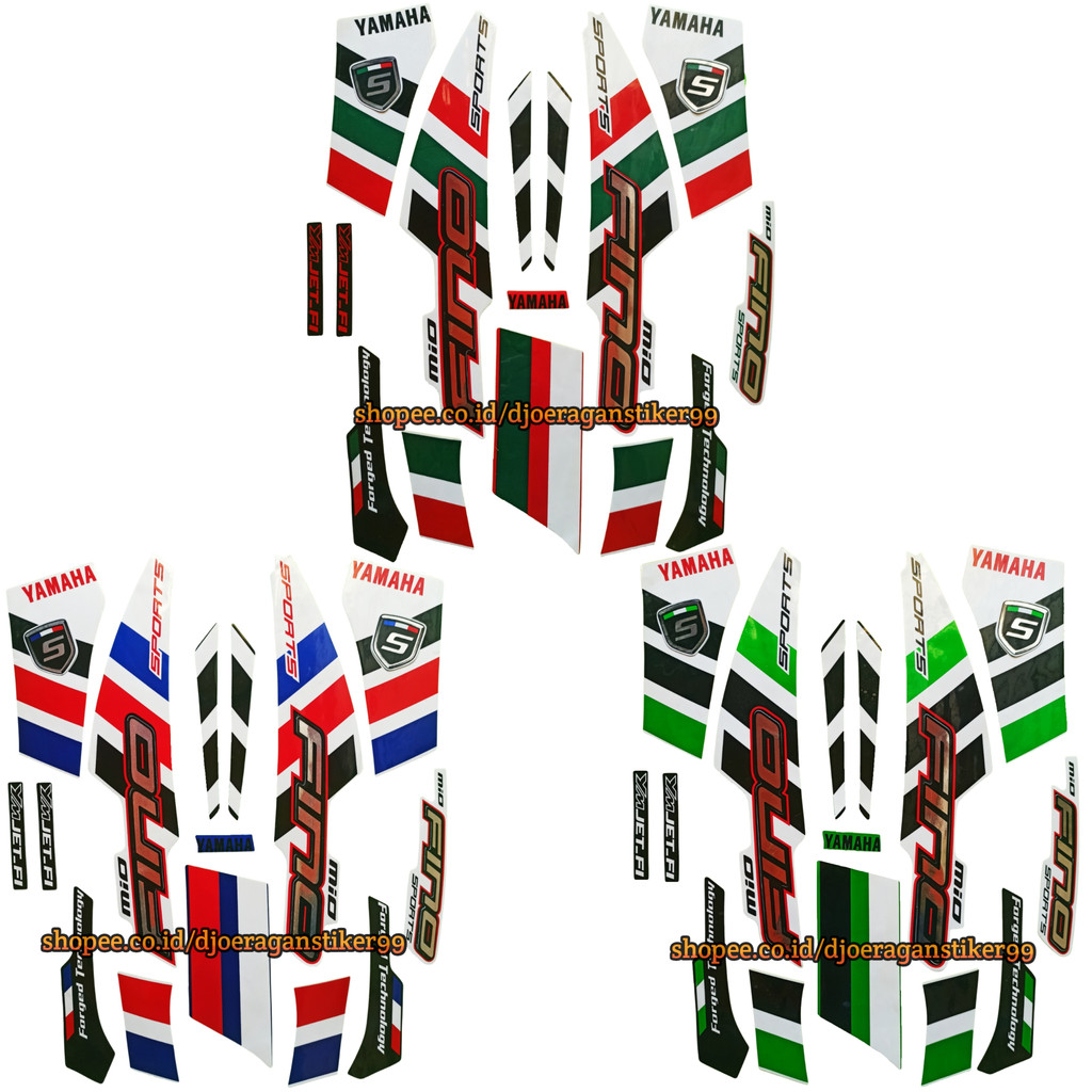 Stiker Striping Lis Fino 2014, Stiker Yamaha Fino Sports 2014