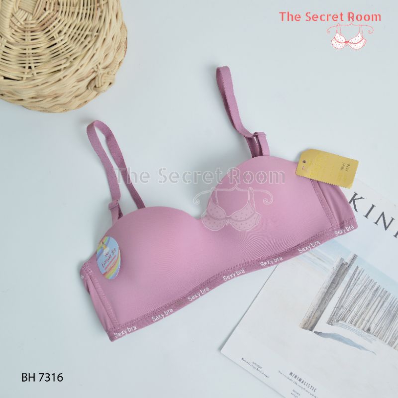 TALLY BRA BH 7316 I CUP B KECIL | SIZE 34 - 38 I BUSA TIPIS I ADA KAWAT I KAIT 3 I BAHAN SEMI SEAMLESS