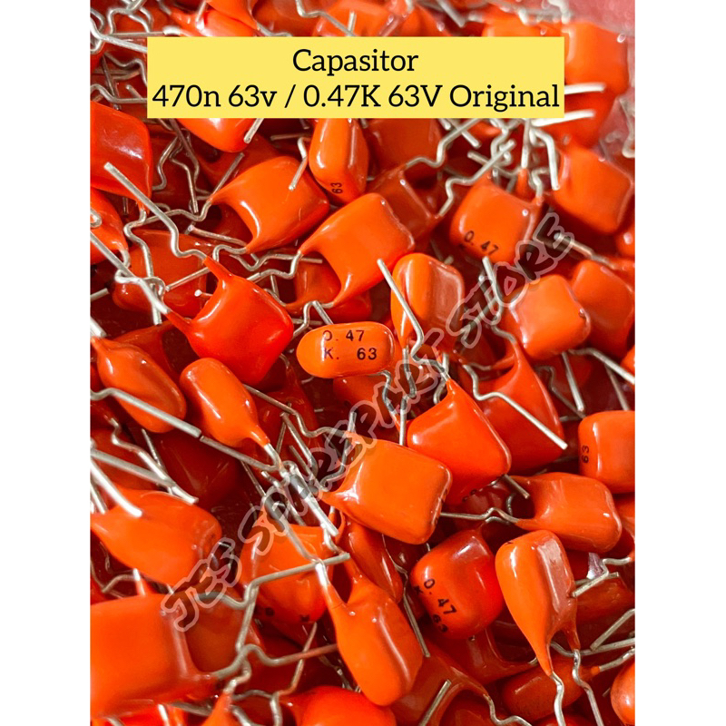 Capasitor  470n 63v / 0.47K 63V Original