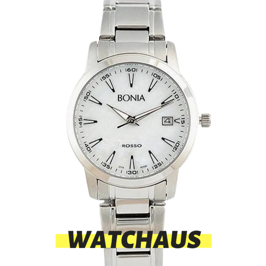 JAM TANGAN WANITA BONIA ROSSO B10100-2352 BR10100-2352 ANALOG STAINLESS STRAP