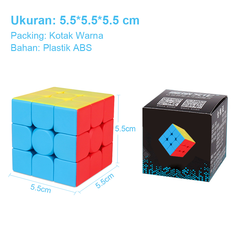 Poney Rubik 3x3x3 Rubik magic cube meilong speedcube asli Kubus ajaib