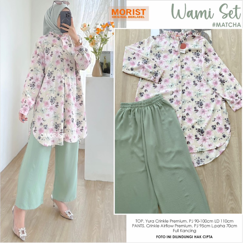 SETELAN BUNGA BUNGA MORIST wami set