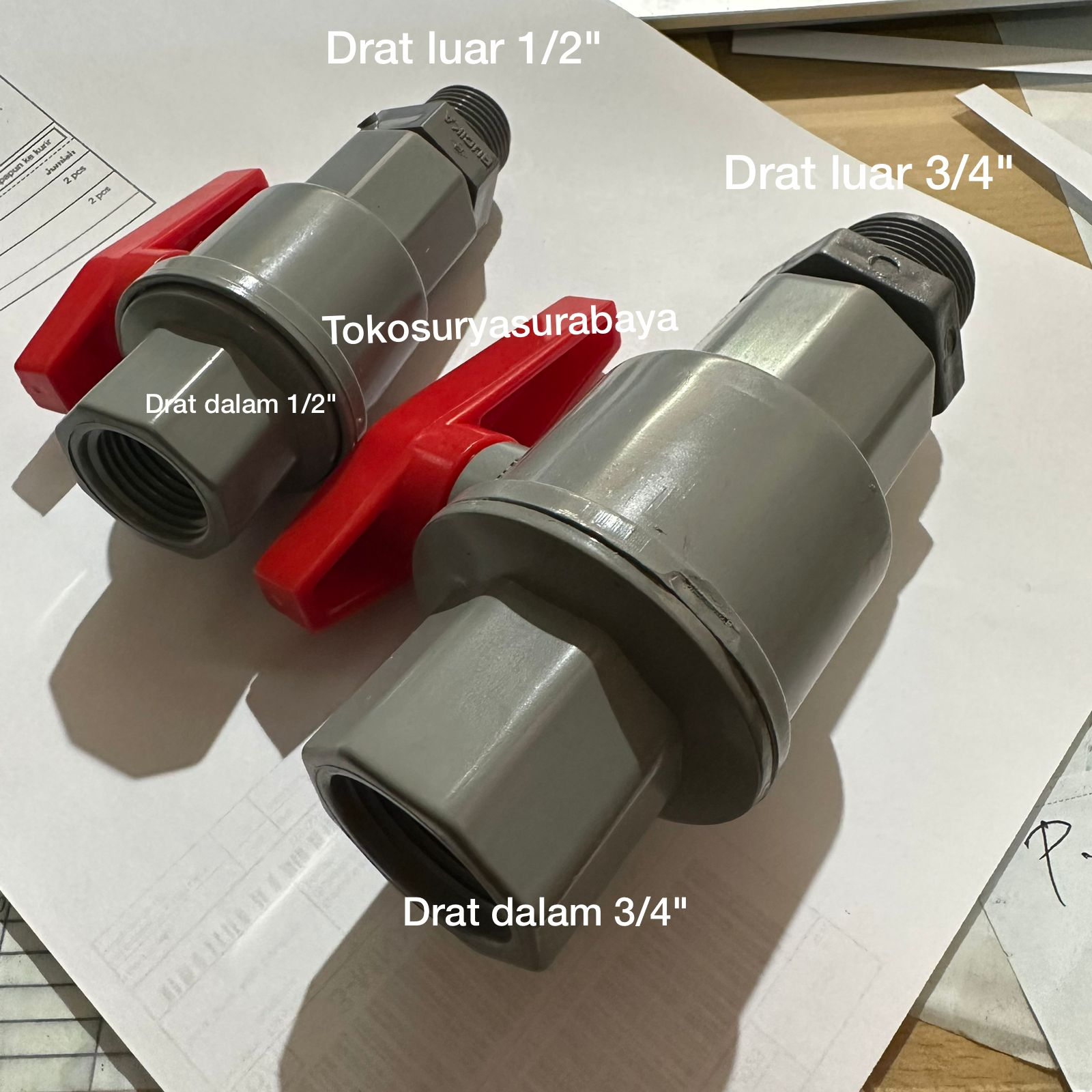 KDJ ball valve drat dalam x drat luar 1/2" 3/4" // ball valve drat dalam 1/2" x drat luar 1/2" ball 