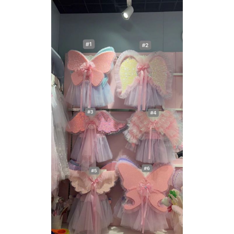 SAYAP ANAK PEREMPUAN BUTTERFLY ANGEL WINGS MALAIKAT PERI SAYAP