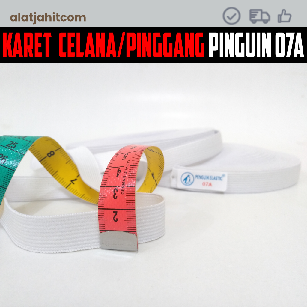 Karet Elastis 2cm (3/4inch) penguin 07A | Karet pinggang | karet kolor