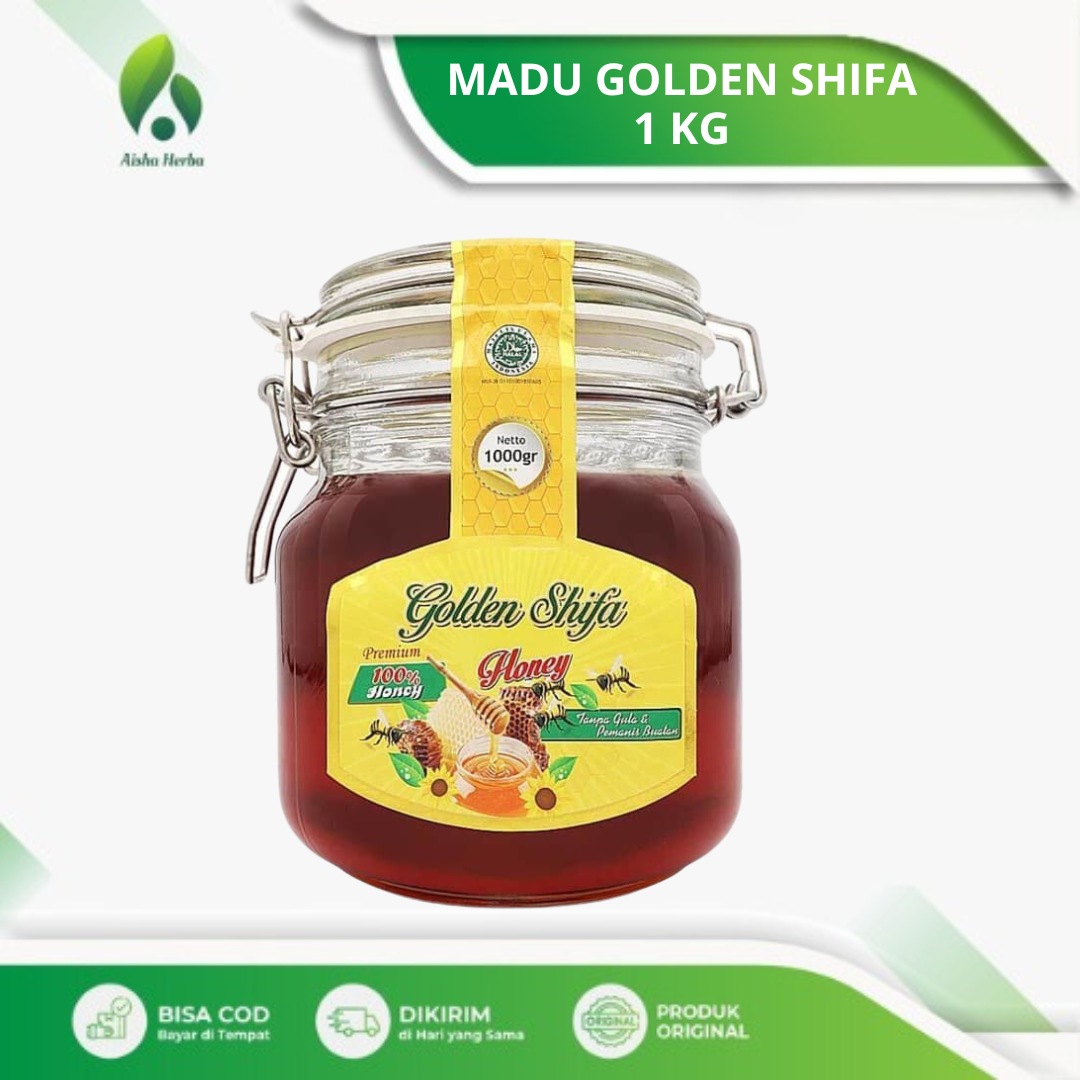 

Madu Murni Golden Shifa Toples Kaca 1 kg - Madu 1 kg
