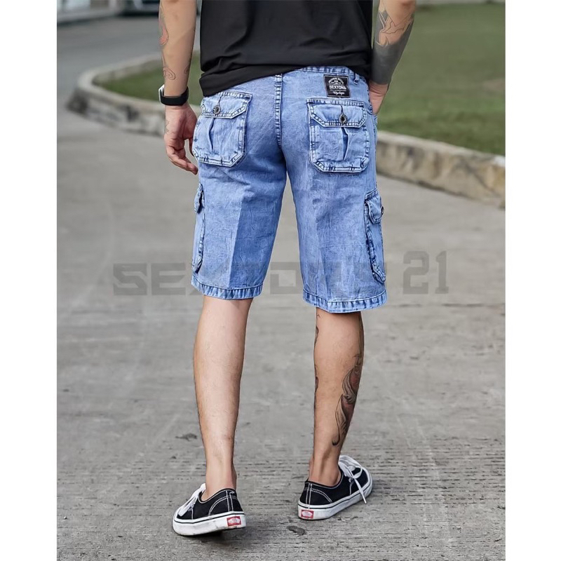 Celana Cargo Pendek Sextor Celana Cargo Pendek Black Sandwash Celana Cargo Pendek Jeans