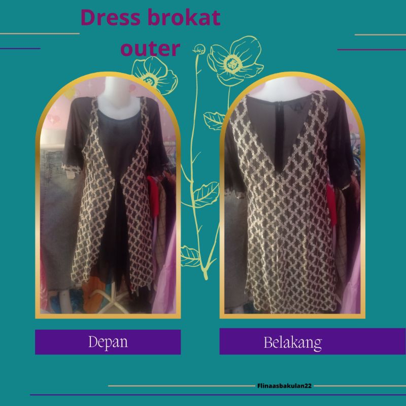 dress brokat outer