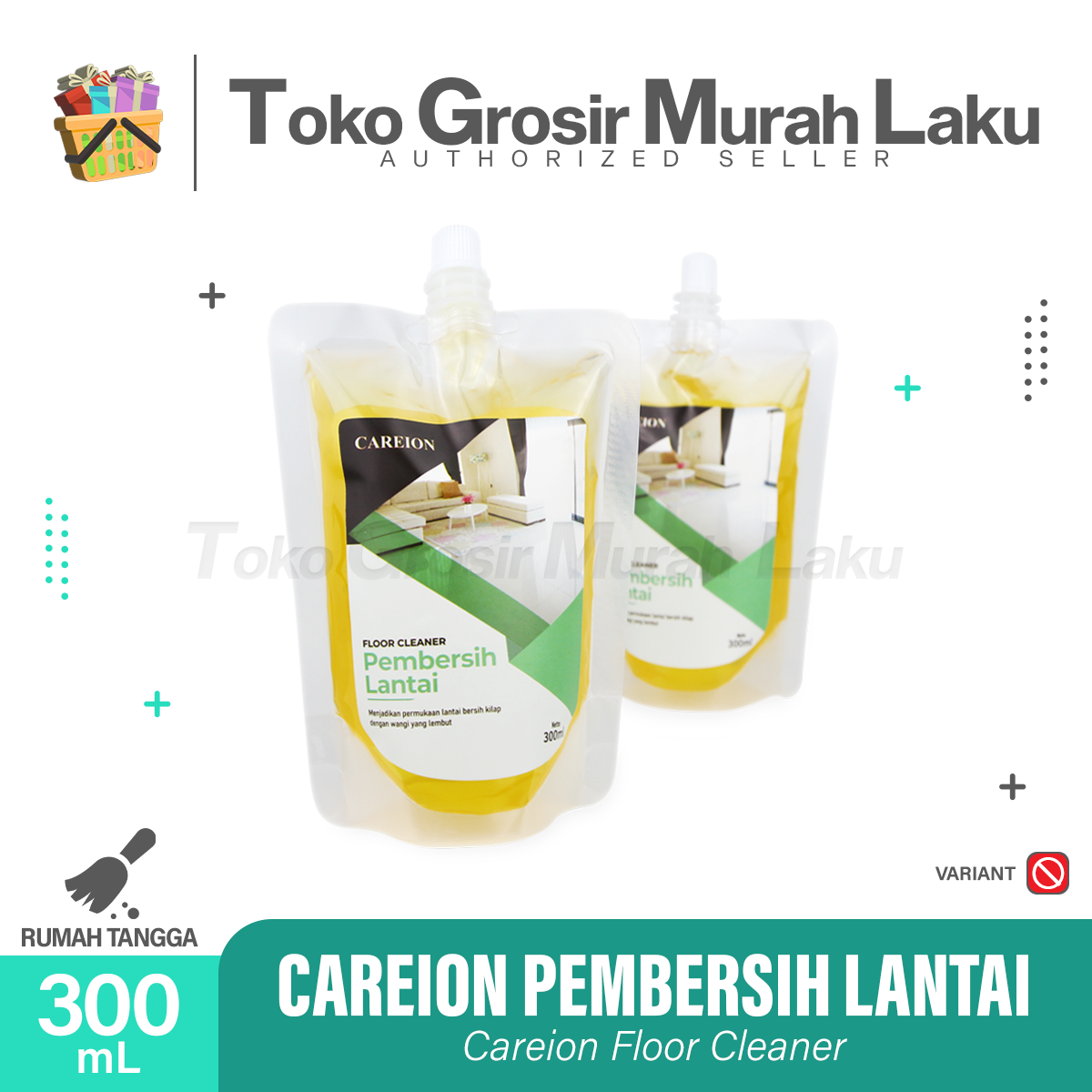 CAREION PEMBERSIH LANTAI ANTIBACTERIAL FLOOR CLEANER SPRING FRESH 300ML