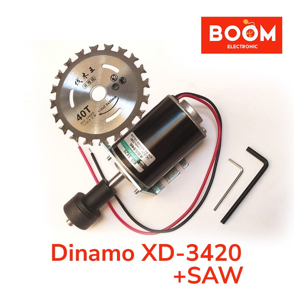 Dinamo Motor XD-3420 DC 12V/24V 30W Plus Saw (8195)