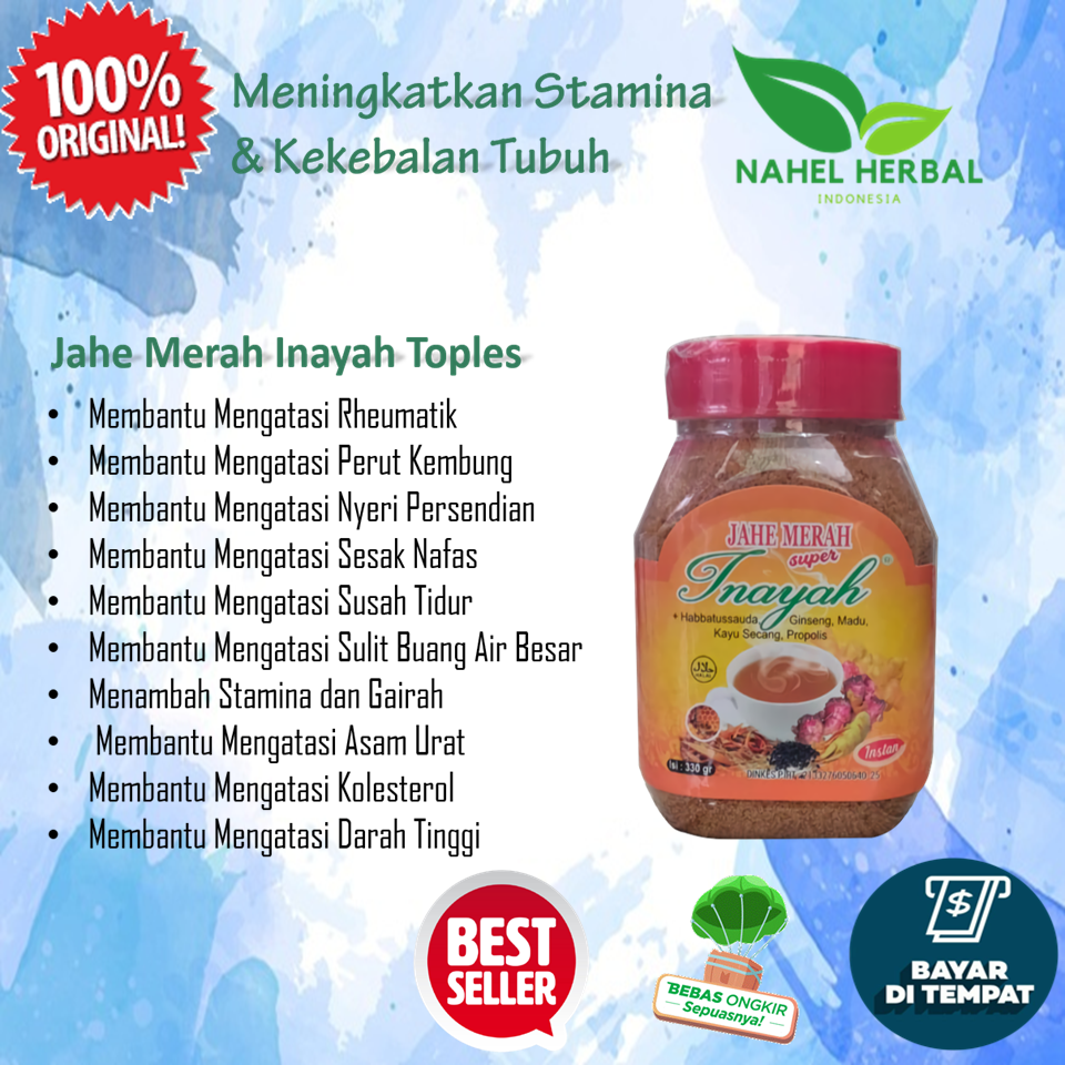 

Obat Herbal Kolesterol Dan Nyeri Sendi Rematik Tulang Punggung , Lutut ,Otot , Pasca Operasi Asli Resep Dokter - Cod Jahe Bubuk Instan Inayah Toples 330G Penyembuh Luka Asam Urat Tinggi Paling Ampuh Original - Jsr Binahong