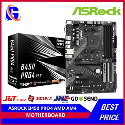 Motherboard ASROCK B450 PRO4 AMD AM4 SOCKET DDR4