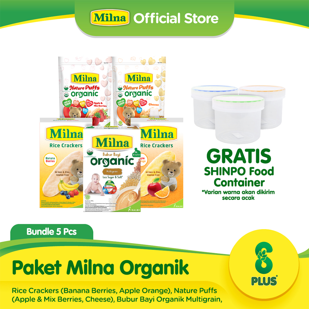 Paket Milna Organik Free Food Storage