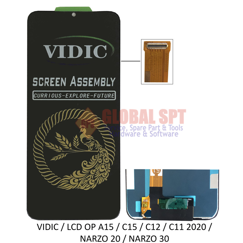 VIDIC / LCD TOUCHSCREEN OPPO A15 / A15S / C15 / C12 / C11 2020 / NARZO 20 / NARZO 30 UNIVERSAL