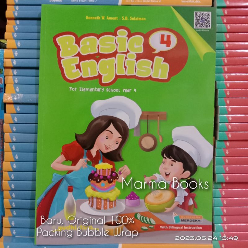 Buku Basic English Kelas 4 SD Kurikulum Merdeka Yudhistira / Buku Bahasa Inggris kelas 4 SD